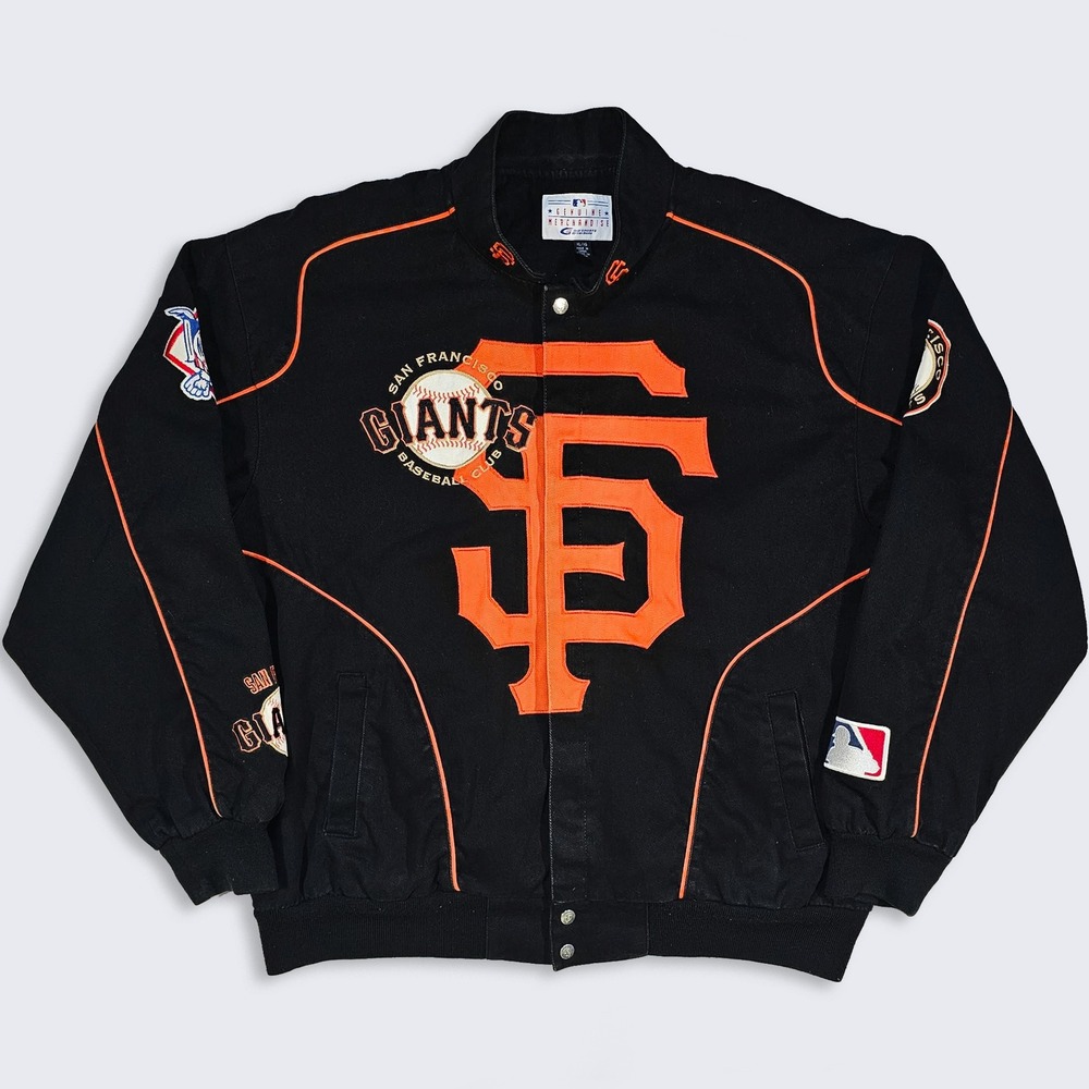 San Francisco Giants Vintage Y2K Racing Bomber Varsity Jacket